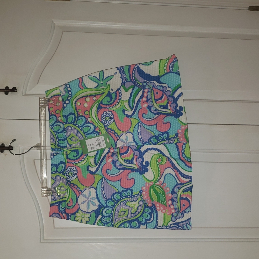 NWT Lilly Pulitzer Marigold skort Size 10 Multi Conch Republic